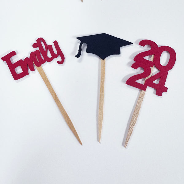 Graduation Cupcake Toppers – PartyAtYourDoor