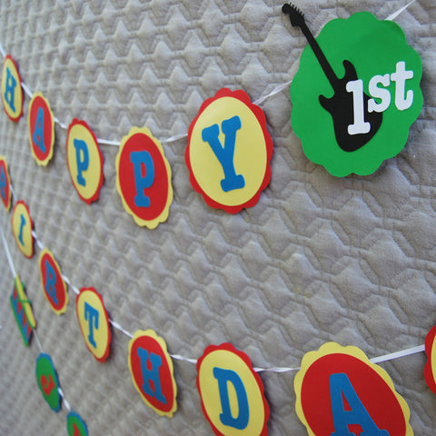 Baby Jam Party Birthday Banner