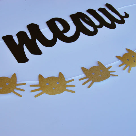 Cat "Meow" Garland
