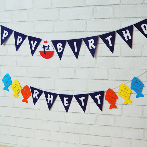Fishing Birthday Banner