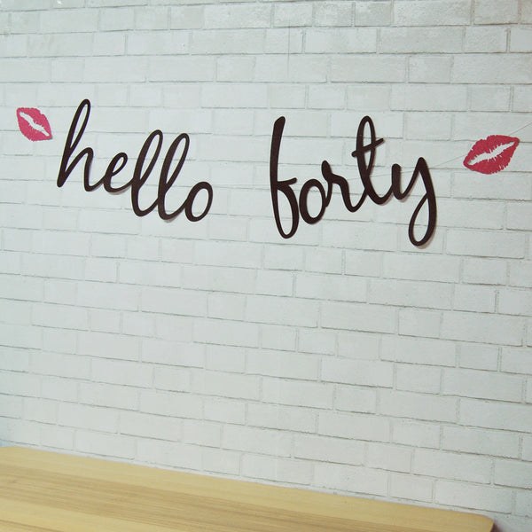 Hello 40 Banner