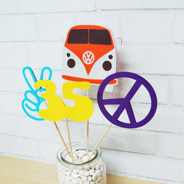 Hippie Party Centerpiece