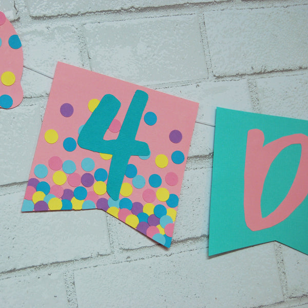 Ice Cream Sprinkles Name Banner