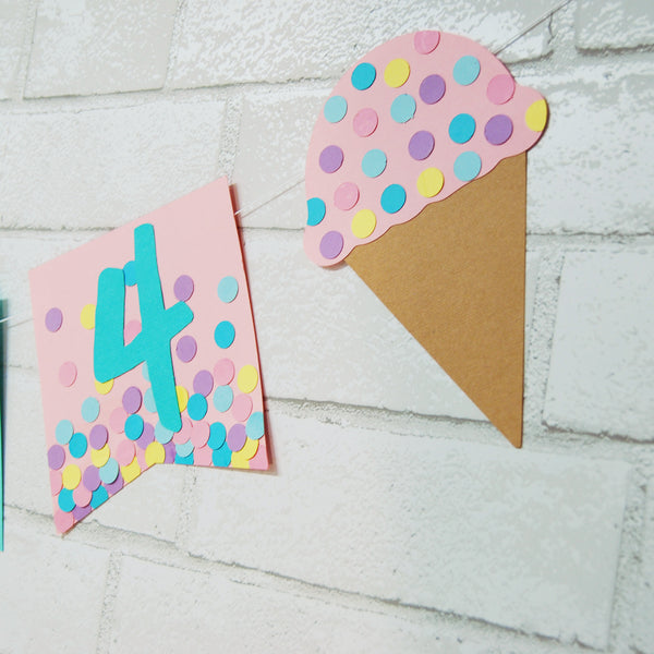Ice Cream Sprinkles Name Banner