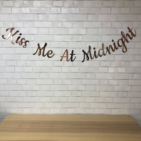 Kiss Me At Midnight NYE Banner