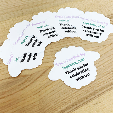 Little Lamb Party Favor Tags