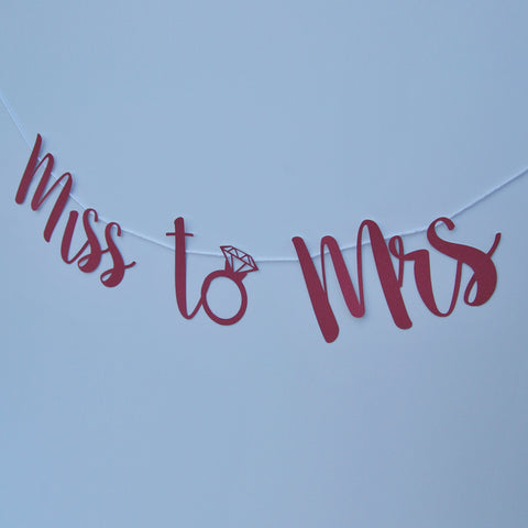 Miss to Mrs. Banner