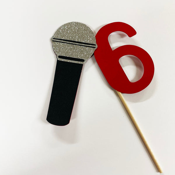Microphone Cake Topper