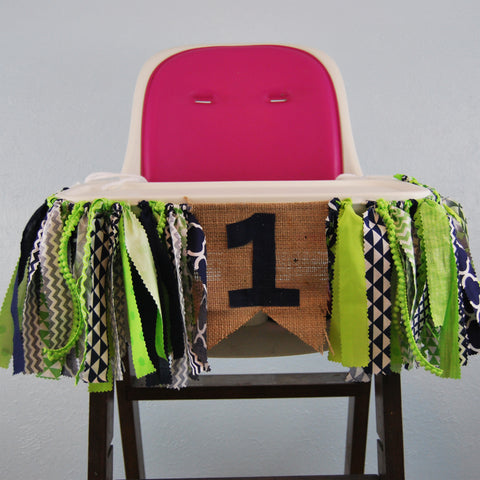 High Chair Birthday Banner