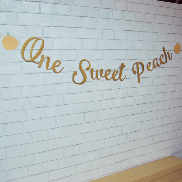 One Sweet Peach Banner