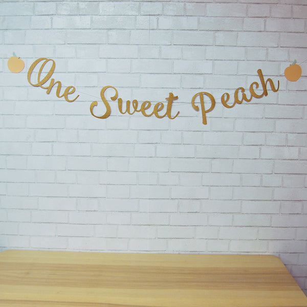 One Sweet Peach Banner