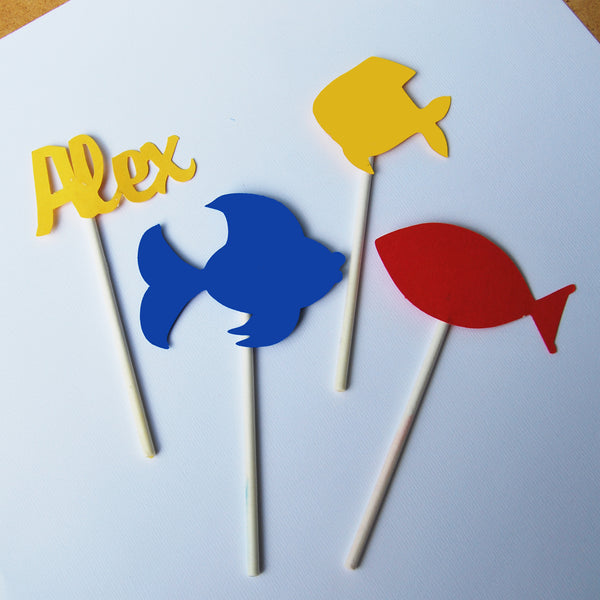 One Fish, Two Fish Cupcake Toppers