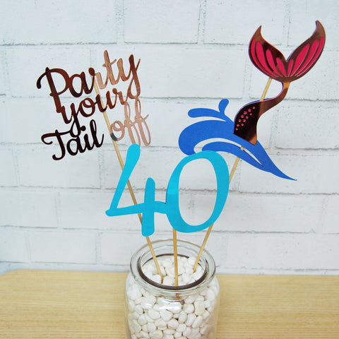 "Party Your Tail Off" Centerpiece