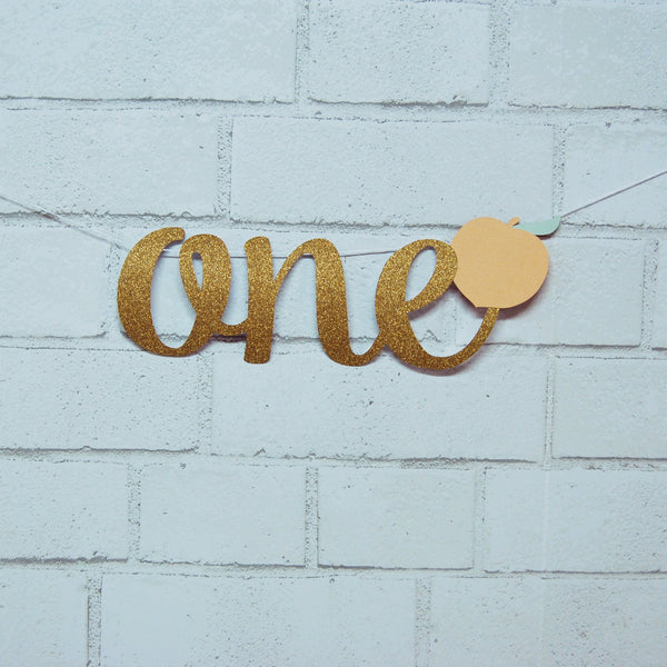 Peach ONE High Chair Banner