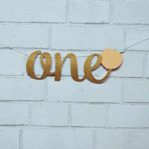 Peach ONE High Chair Banner