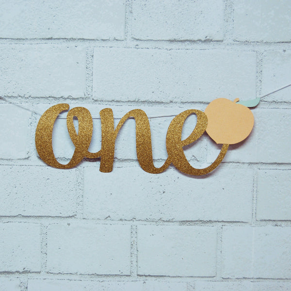 Peach ONE High Chair Banner