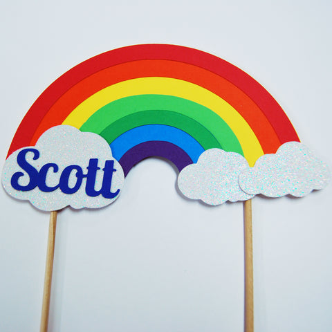 Rainbow Cake Topper
