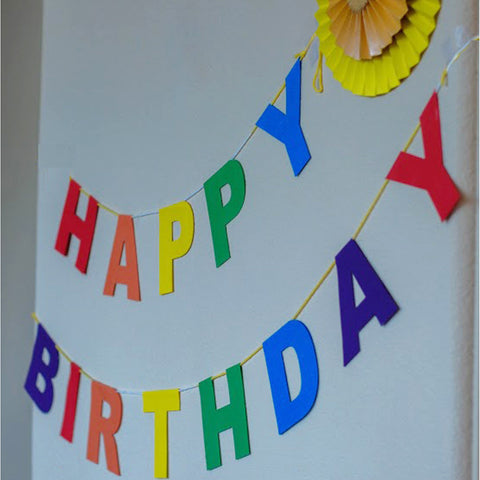 Rainbow Birthday Banner