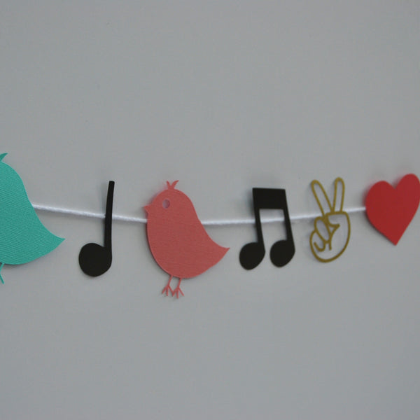 Three Little Birds Reggae Garland