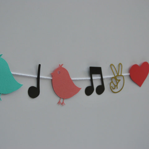 Three Little Birds Reggae Garland
