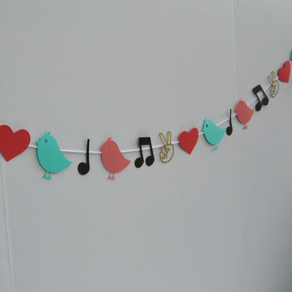 Three Little Birds Reggae Garland