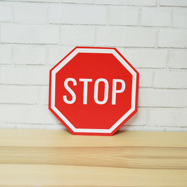 Race Car Party Stop Sign