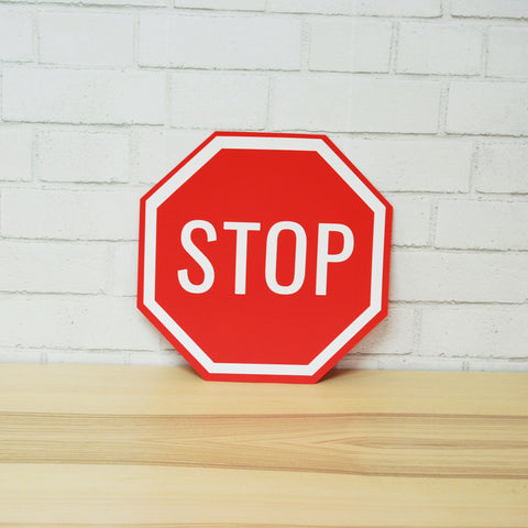Race Car Party Stop Sign