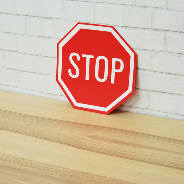 Race Car Party Stop Sign
