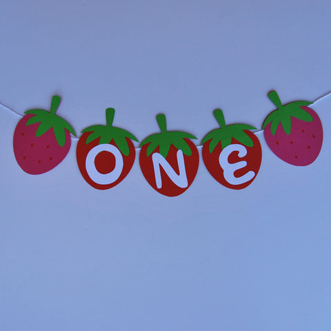 Strawberry High Chair Banner