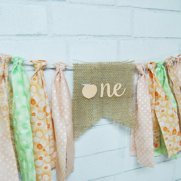 Sweet As A Peach Highchair Banner