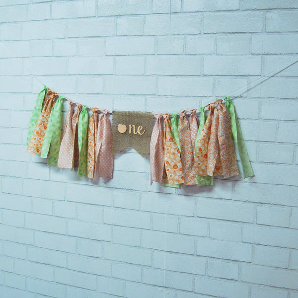 Sweet As A Peach Highchair Banner