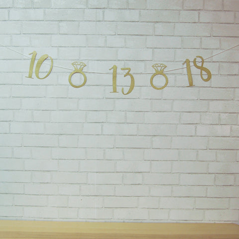 Wedding Date Banner