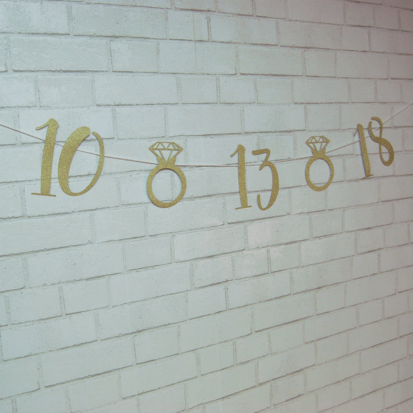 Wedding Date Banner