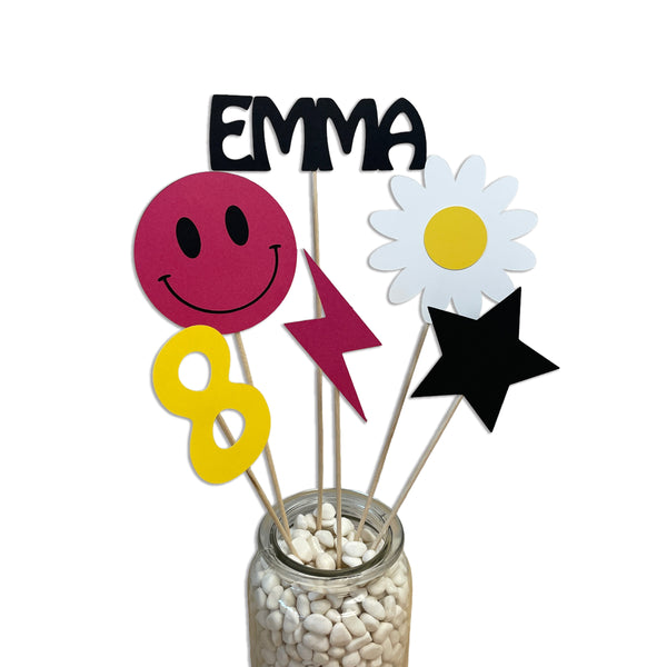 Pink Smiley Face Birthday Decor