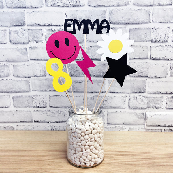 Pink Smiley Face Birthday Decor