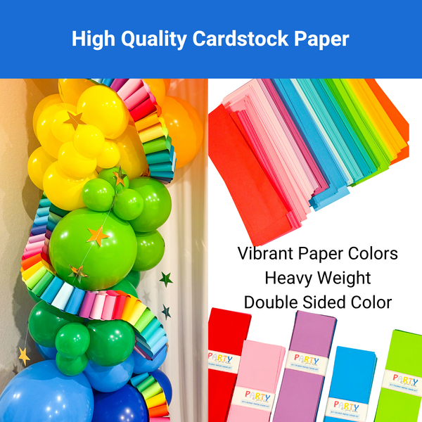 Chunky Paper Chain Garland DIY Kit | Custom Color Party Decor
