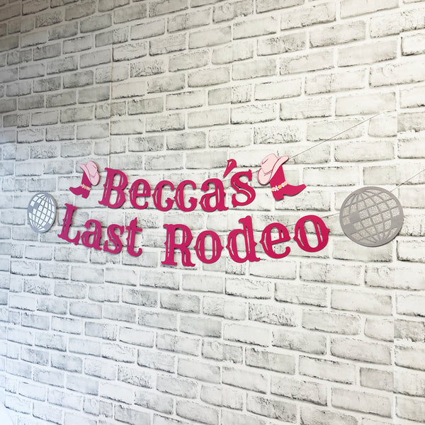 Last Rodeo Bachelorette Party Banner