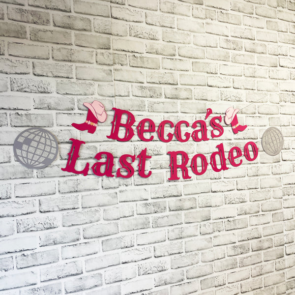 Last Rodeo Bachelorette Party Banner