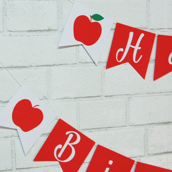 Apple Birthday Banner