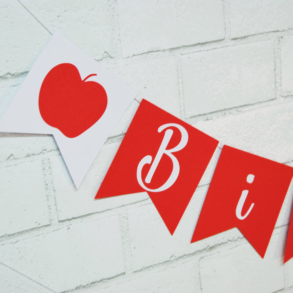 Apple Birthday Banner