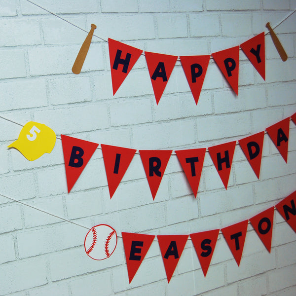 Baseball Birthday Banner