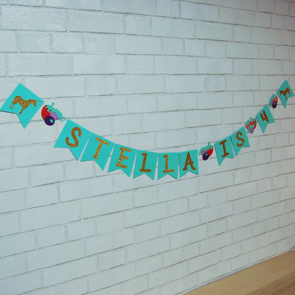 Berry Magical Unicorn Birthday Banner