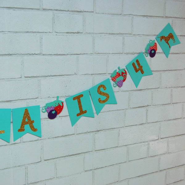 Berry Magical Unicorn Birthday Banner
