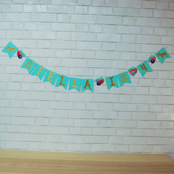 Berry Magical Unicorn Birthday Banner