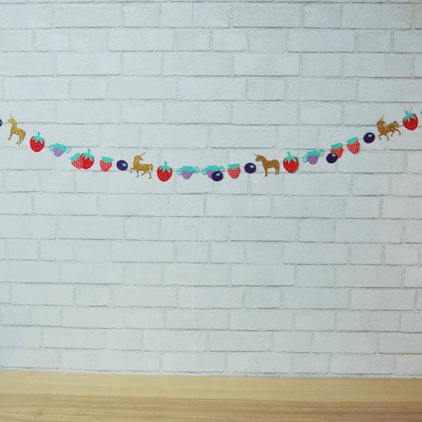 Berry Magical Unicorn Garland