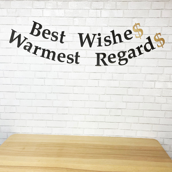 "Best Wishes, Warmest Regards" Celebration Banner