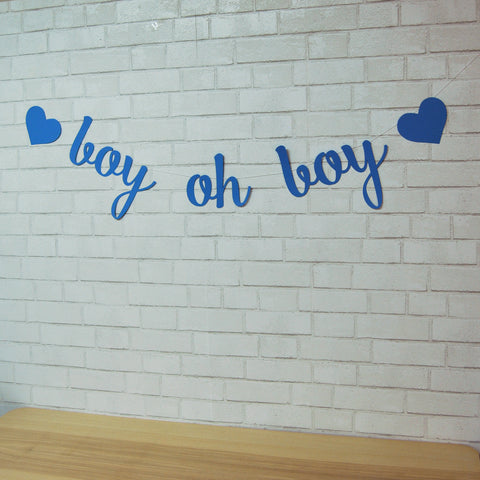 Boy Oh Boy Baby Shower Banner