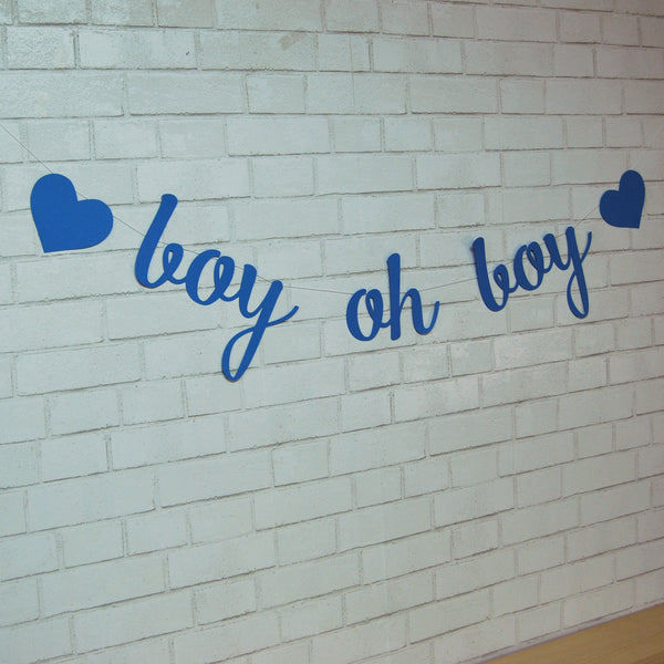 Boy Oh Boy Baby Shower Banner