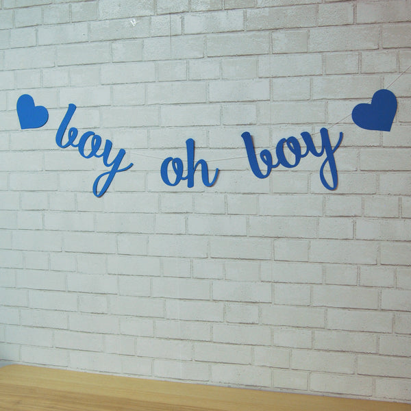 Boy Oh Boy Baby Shower Banner
