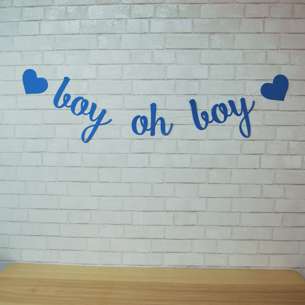 Boy Oh Boy Baby Shower Banner